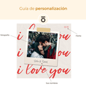 Love You Polaroid - Canvas personalizado