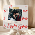 Love You Polaroid - Canvas personalizado